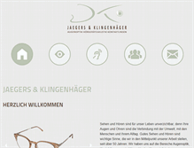 Tablet Screenshot of jaegers-klingenhaeger.de